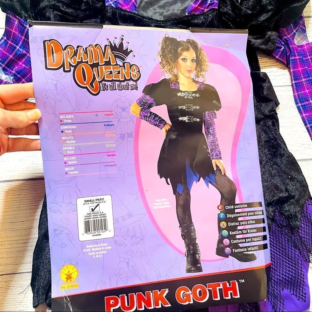 Rubies Drama Queens Punk Goth Costume size small